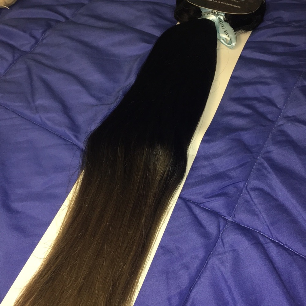 ZALA Hair Extensions #1B/12, 200g/9 clip set